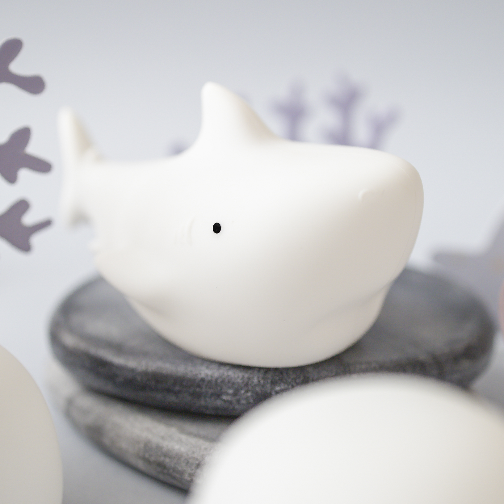 Rabbit&Friends, Zestaw 3 silikonowych lampek białych Morskie