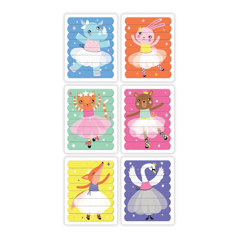 Mudpuppy Puzzle Patyczki Tańczące Baletnice 24el 3+