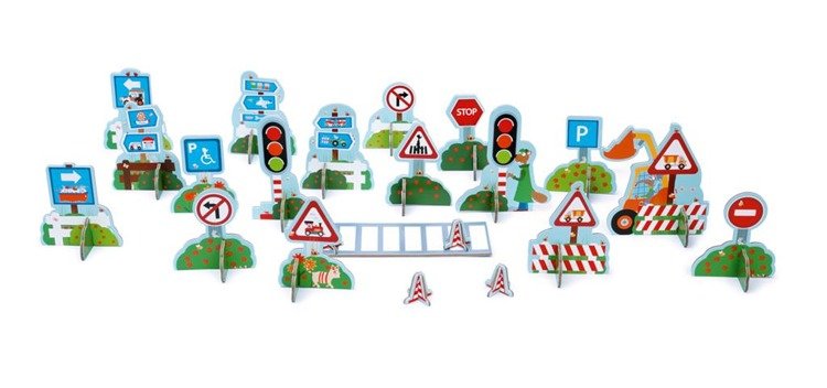 Scratch Znaki Drogowe Mix&Play 3+ | Edukacyjna Zabawka