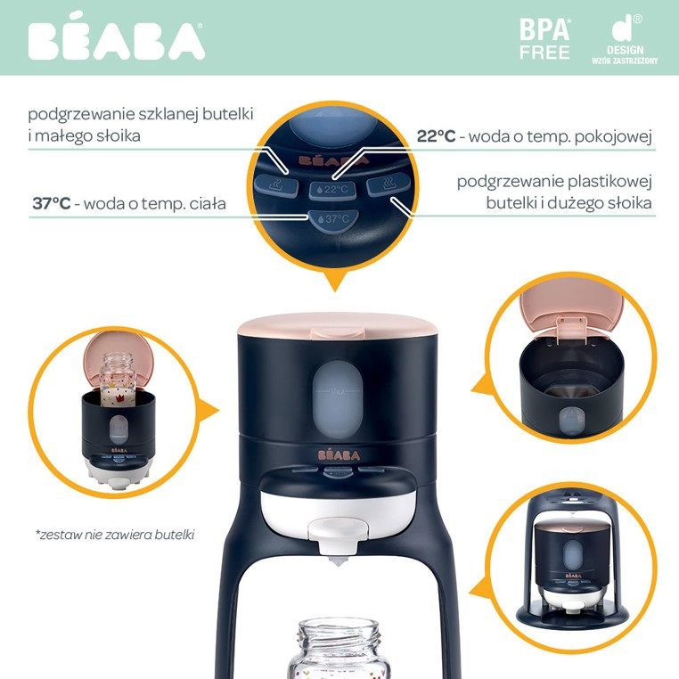 Beaba, NOWY Bib'expresso® Ekspres do mleka 2w1 Night blue