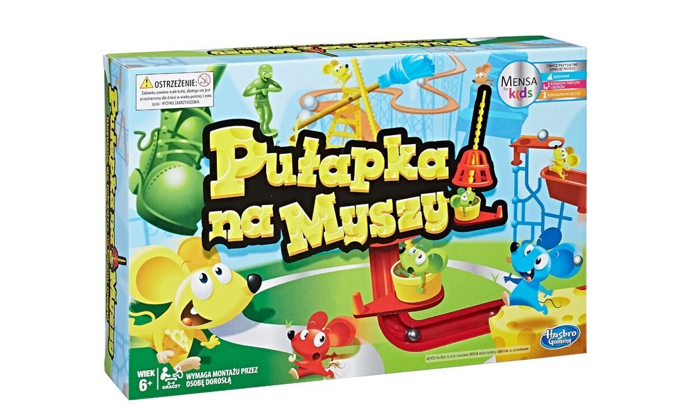 Gra "Pułapka na myszy" Hasbro Akcja 6+ | Fabryka Wafelków