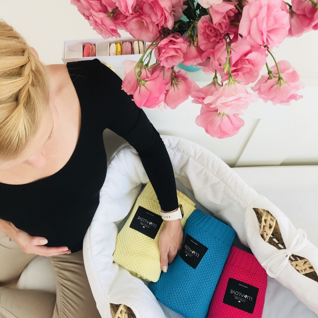 Lullalove Kocyk Bambusowy Turkusowy 80x100cm