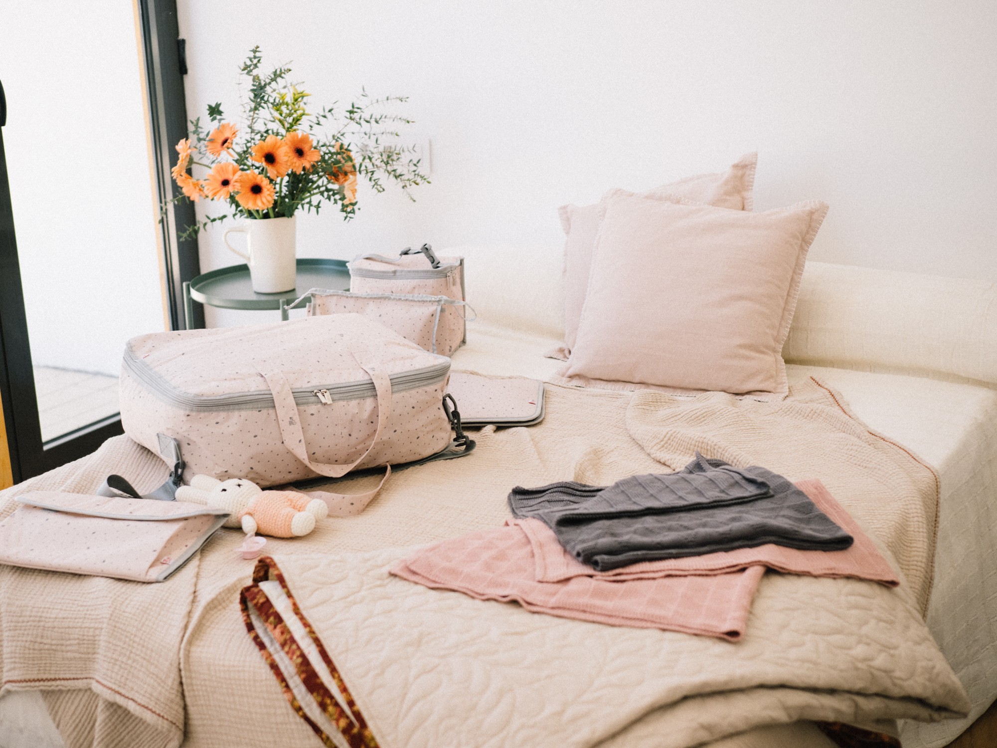 My Bag's Torba Weekend Bag Leaf Pink