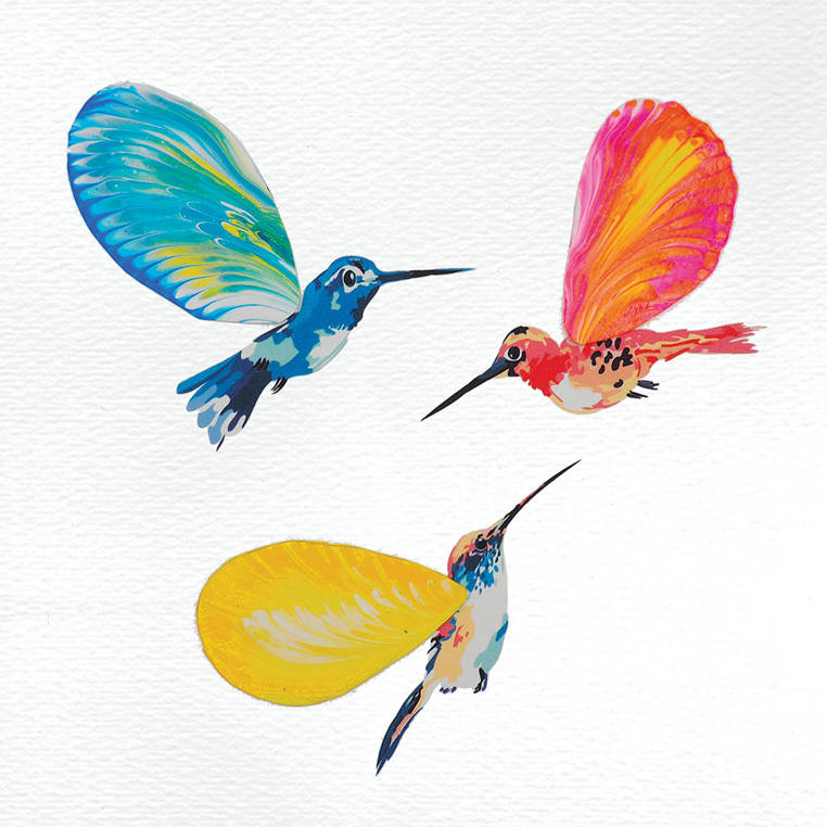 Janod Zestaw Kreatywny Malowanie Łańcuszkiem Kwiaty 8+