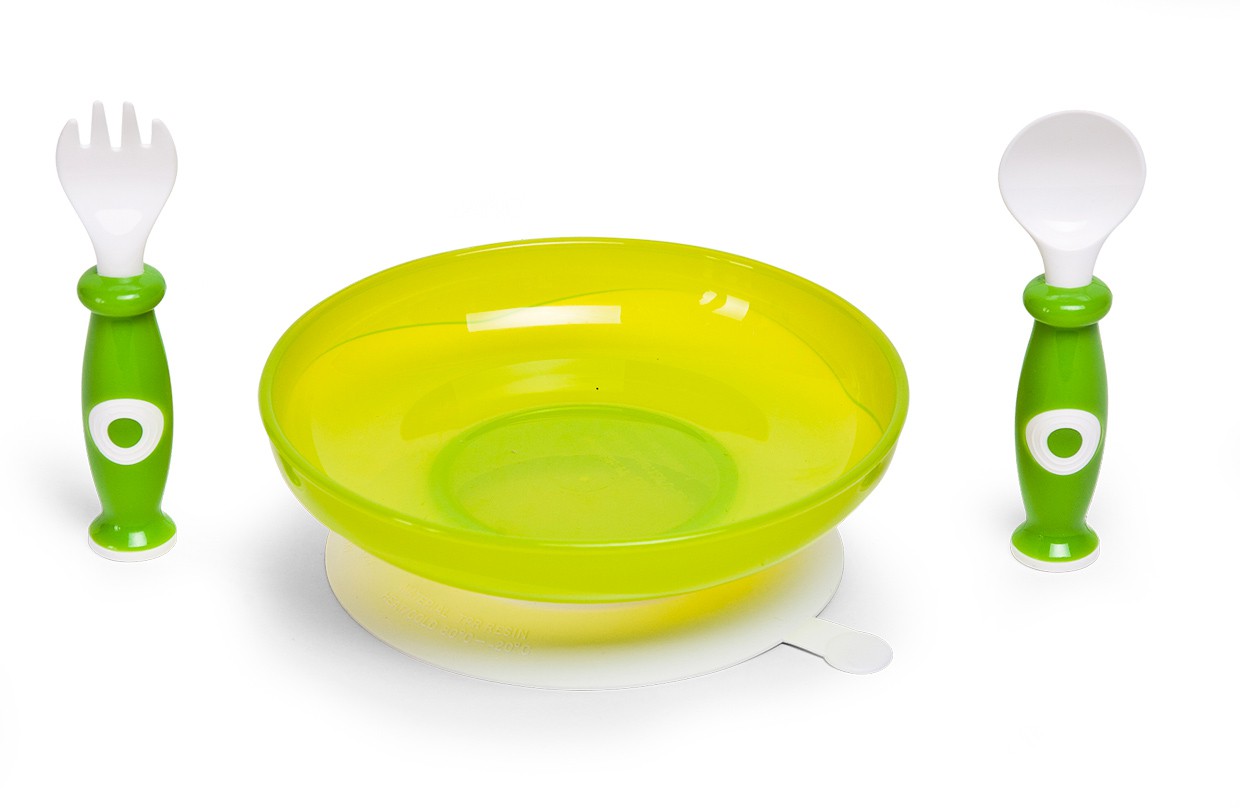Zestaw Obiadowy z Termiczną Miseczką Zielony