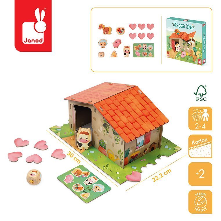 Janod Gra Pamięciowa Farma 2+ Kooperacja