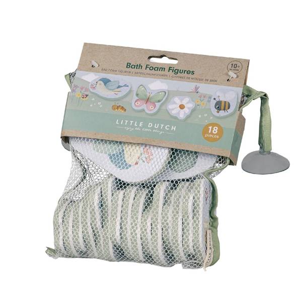 Little Dutch, Puzzle piankowe do kąpieli Flowers & Butterflies