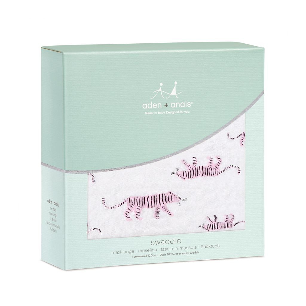 Aden & Anais Otulacz Muślinowy Pink Tigers 120x120cm