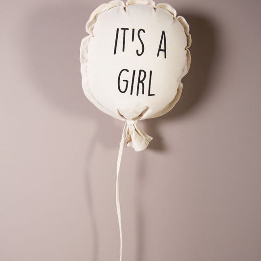 Childhome, Balon dekoracyjny kanwas 35 x 26 x 8 cm Girl