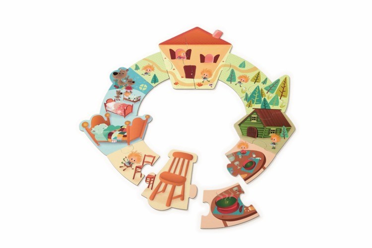 Lilliputiens Puzzle Opowiadanie Złotowłosa 3+