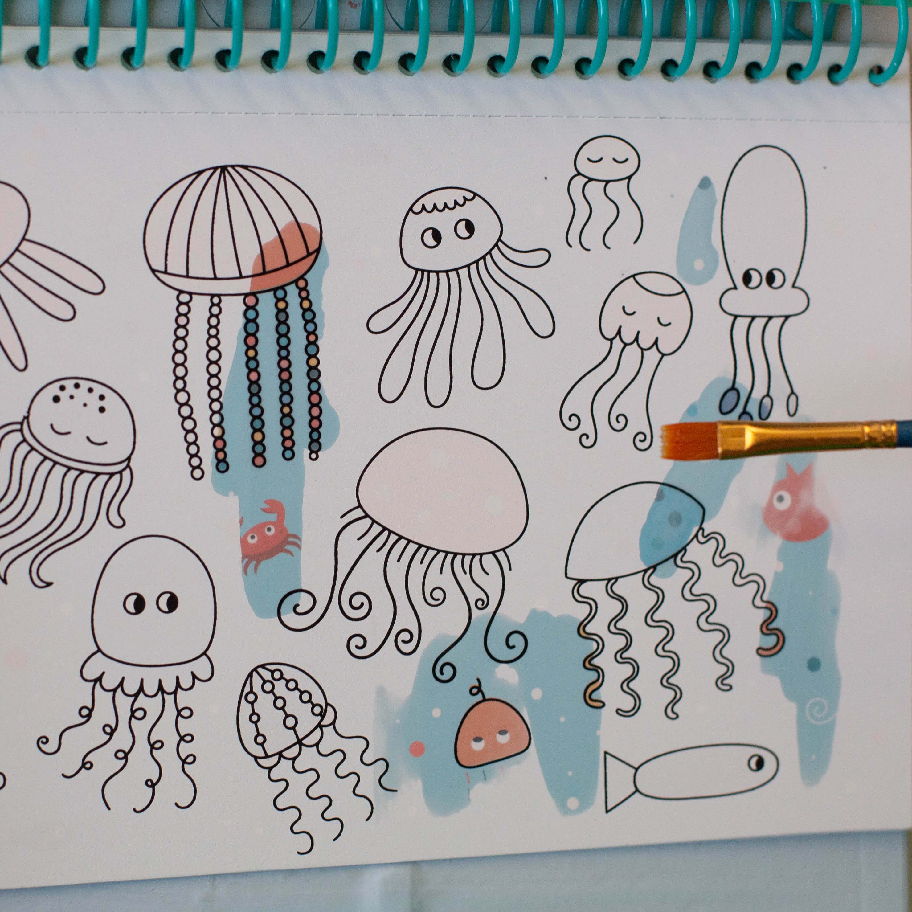 Auzou Kolorowanka Wodna Dzikie Zwierzątka 3+