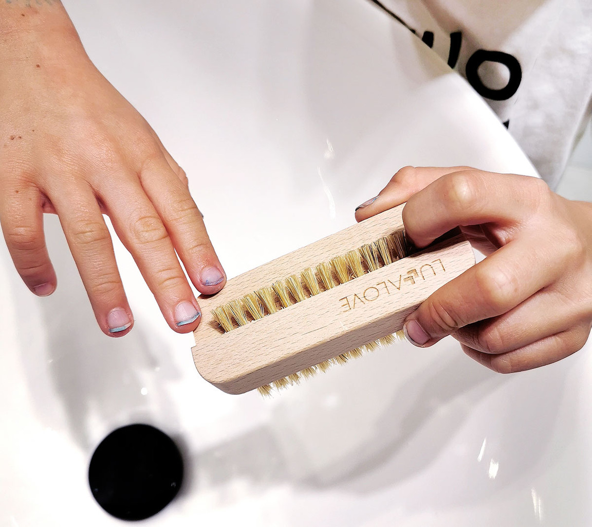 Lullalove Szczoteczka do paznokci naturalna dla dzieci i dorosłych