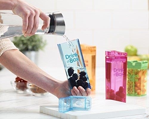 Drink In The Box Bidon ze słomką Orange 350ml