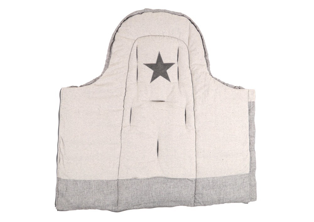 Kaiser Śpiworek SHINNY MELANGE jasnoszary 0+