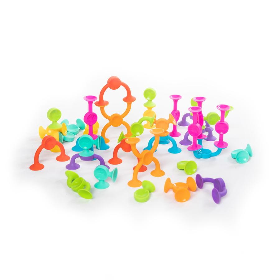 Fat Brain Toys Przyssawki Squigz 2.0 - 36 Klocków 3+