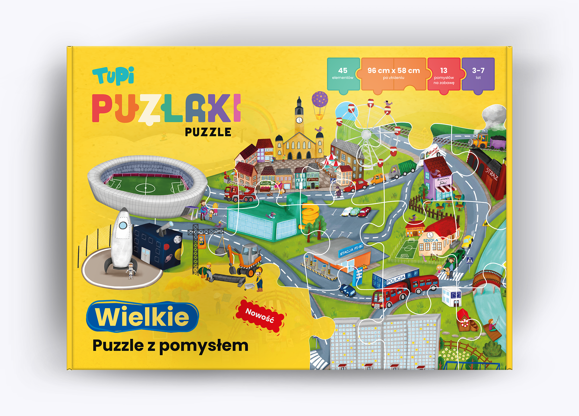 Puzlaki Wielkie Puzzle Układanka 45el 96x58cm 3+