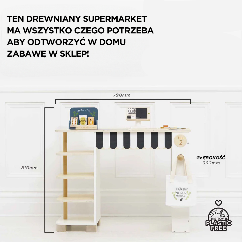 Drewniany supermarket, stragan | Le Toy Van