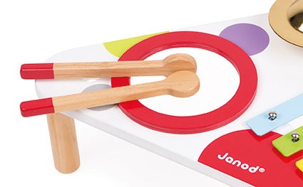 Janod Stolik Muzyczny Confetti 12m+