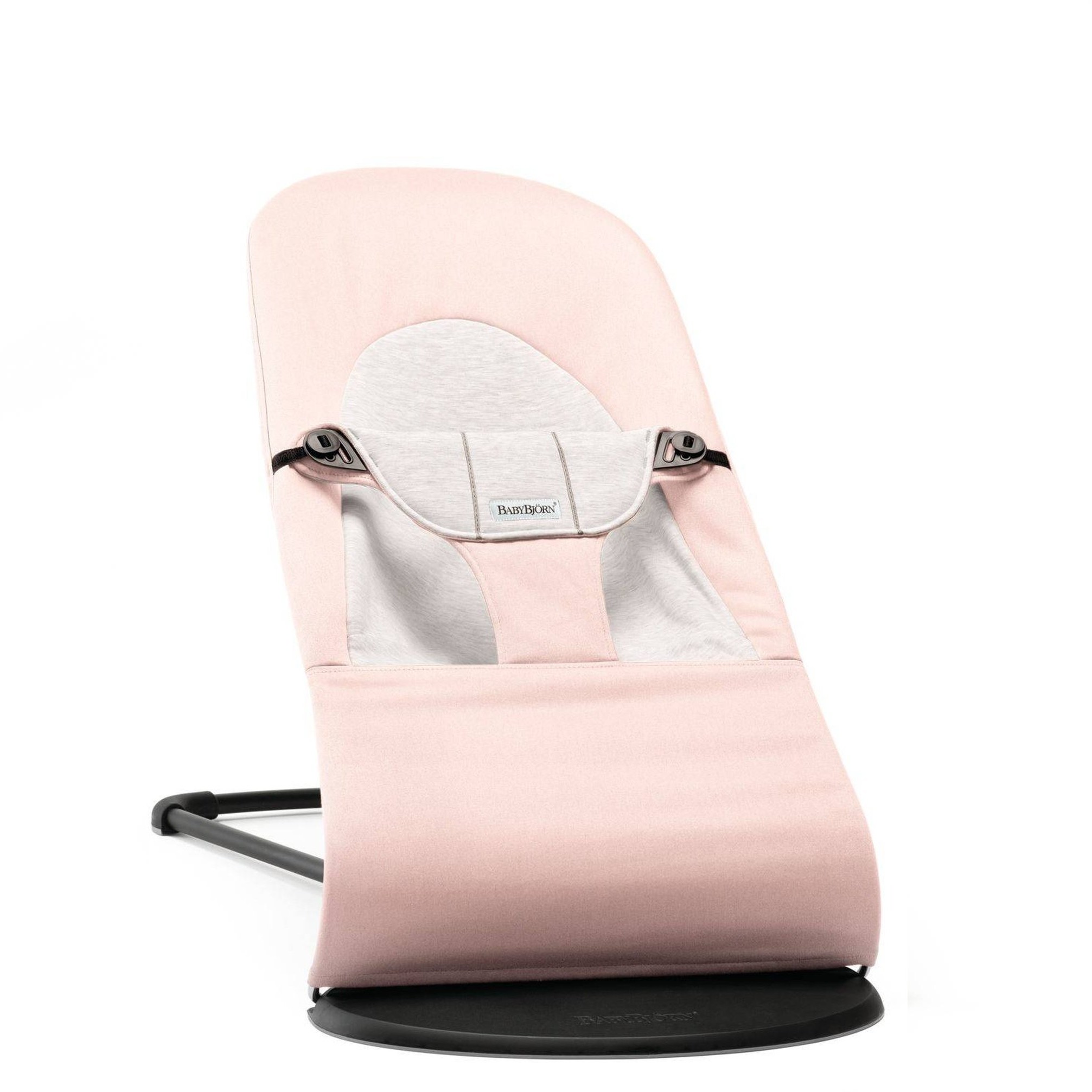 BabyBjorn Leżaczek Balance Soft Cotton Jasny Różowy/Szary 0-24m