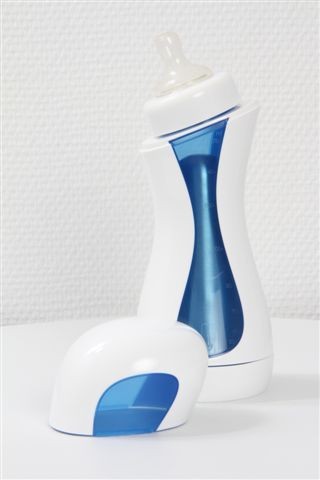 iiamo go Samopodgrzewająca Butelka Biało-Niebieska