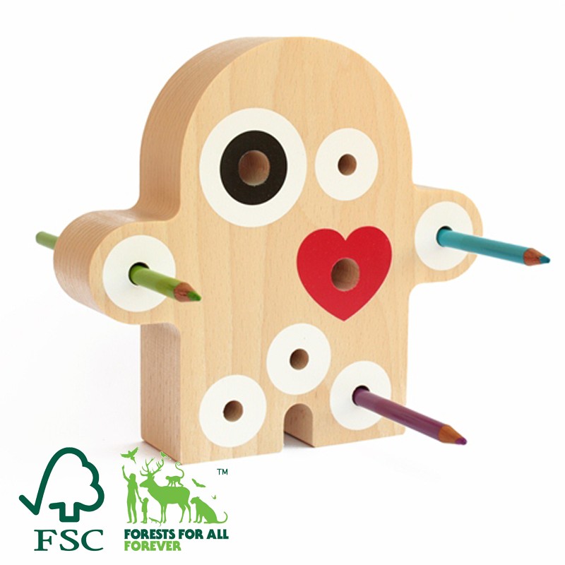 Milaniwood Lalka WOOD-OO 30cm Naturalna 3+