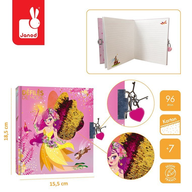 Janod Sekretny Pamiętnik Wróżki Pokaz Mody 7+