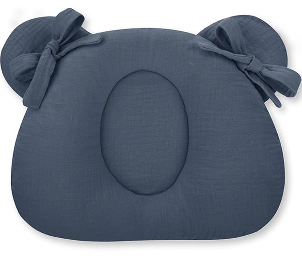 Sleepee Poduszka muślinowa z wgłębieniem Petrol 0+