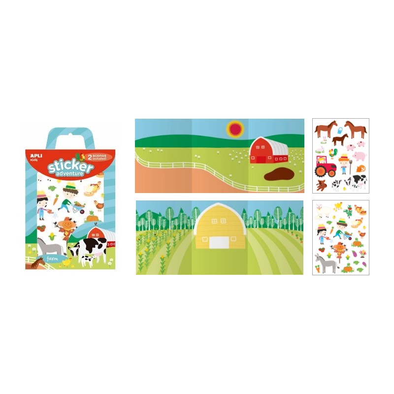 Apli Kids Zestaw Naklejek Farma 3+