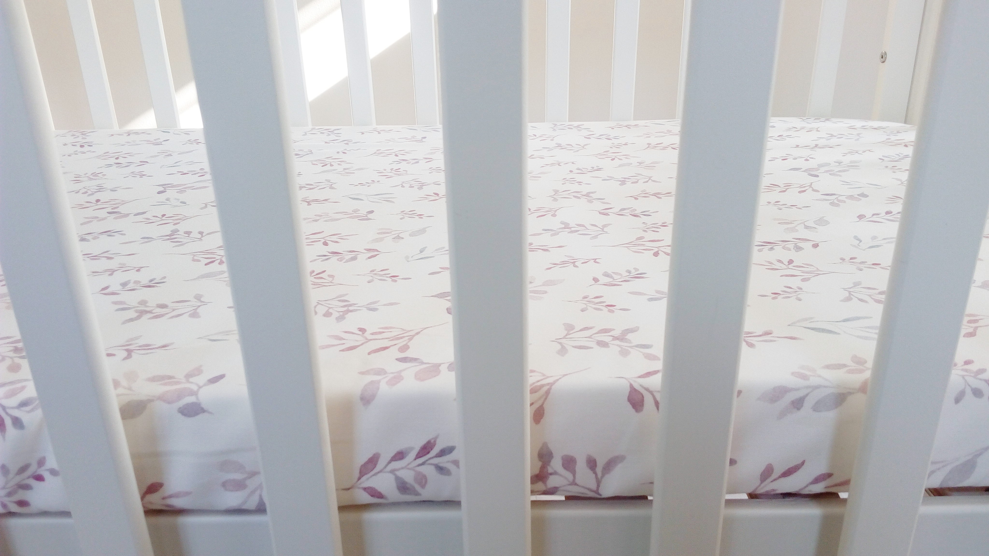 Samiboo Prześcieradło z gumką Listki 120x60 cm