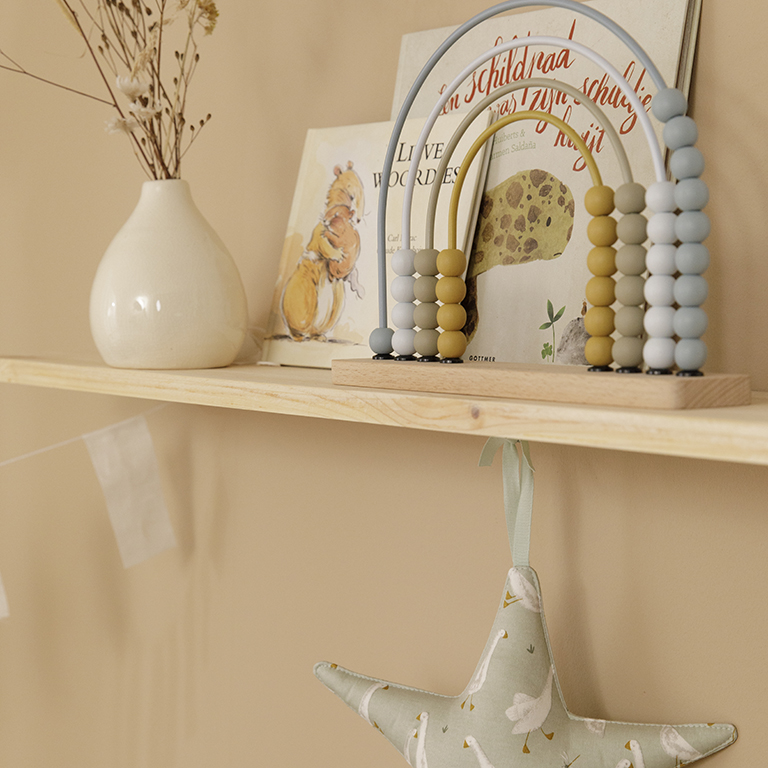 Little Dutch Liczydło Tęczowe Błękitne 1+