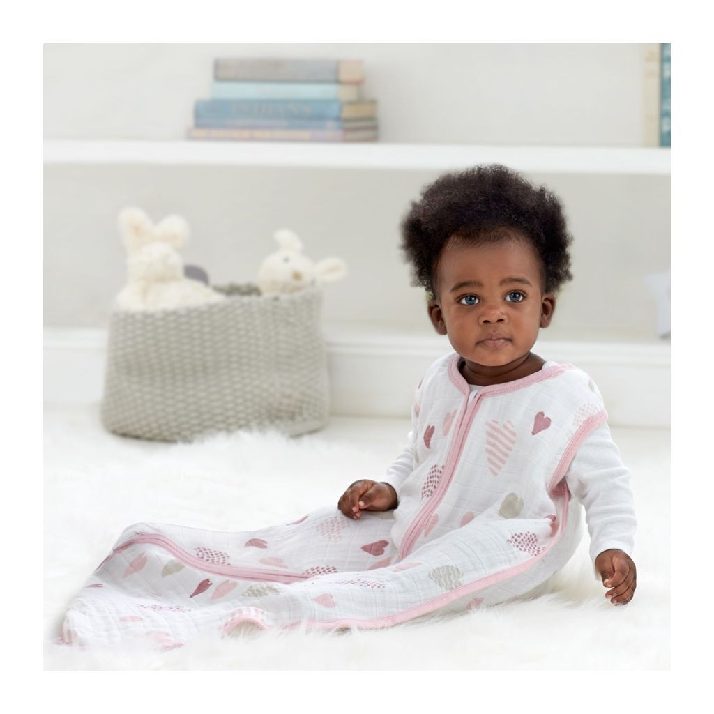 Aden & Anais Śpiworek Muślinowy Heart Breaker 12-18m