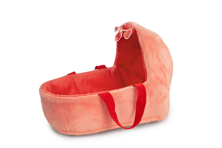 Lilliputiens – Lalka dzidziuś Lena w gondoli z komforterem i butelką mleka - 12 m+