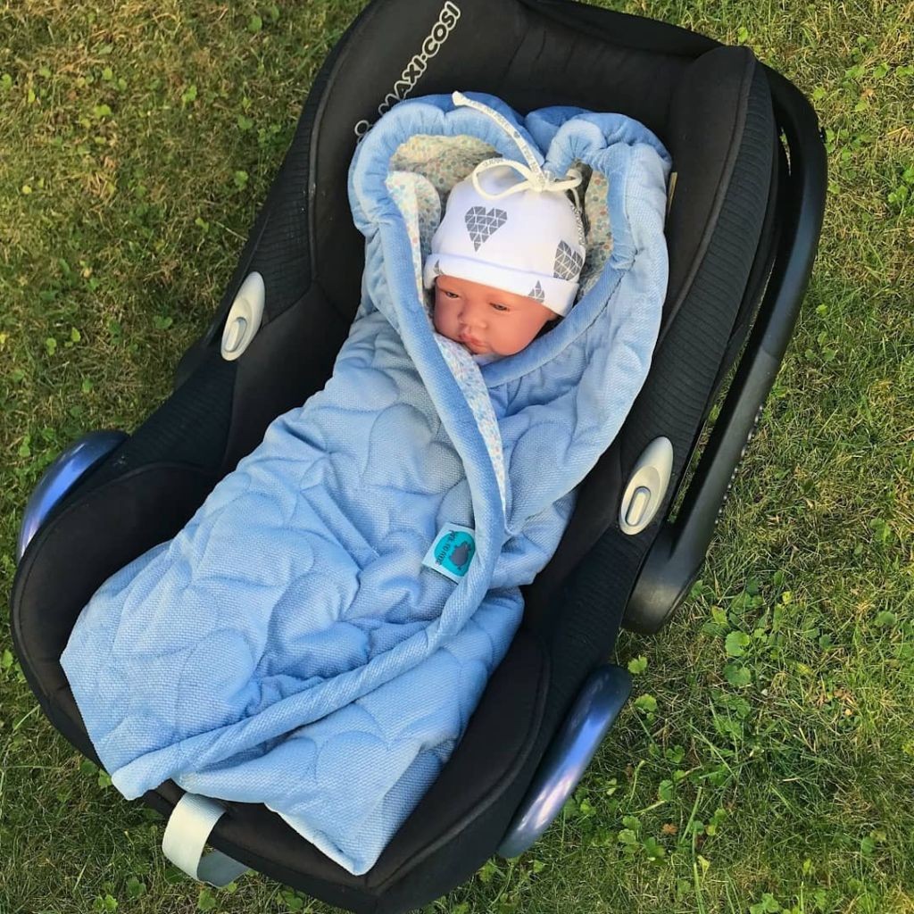 Otulacz do fotelika Pink no more niebieski 0-12 m