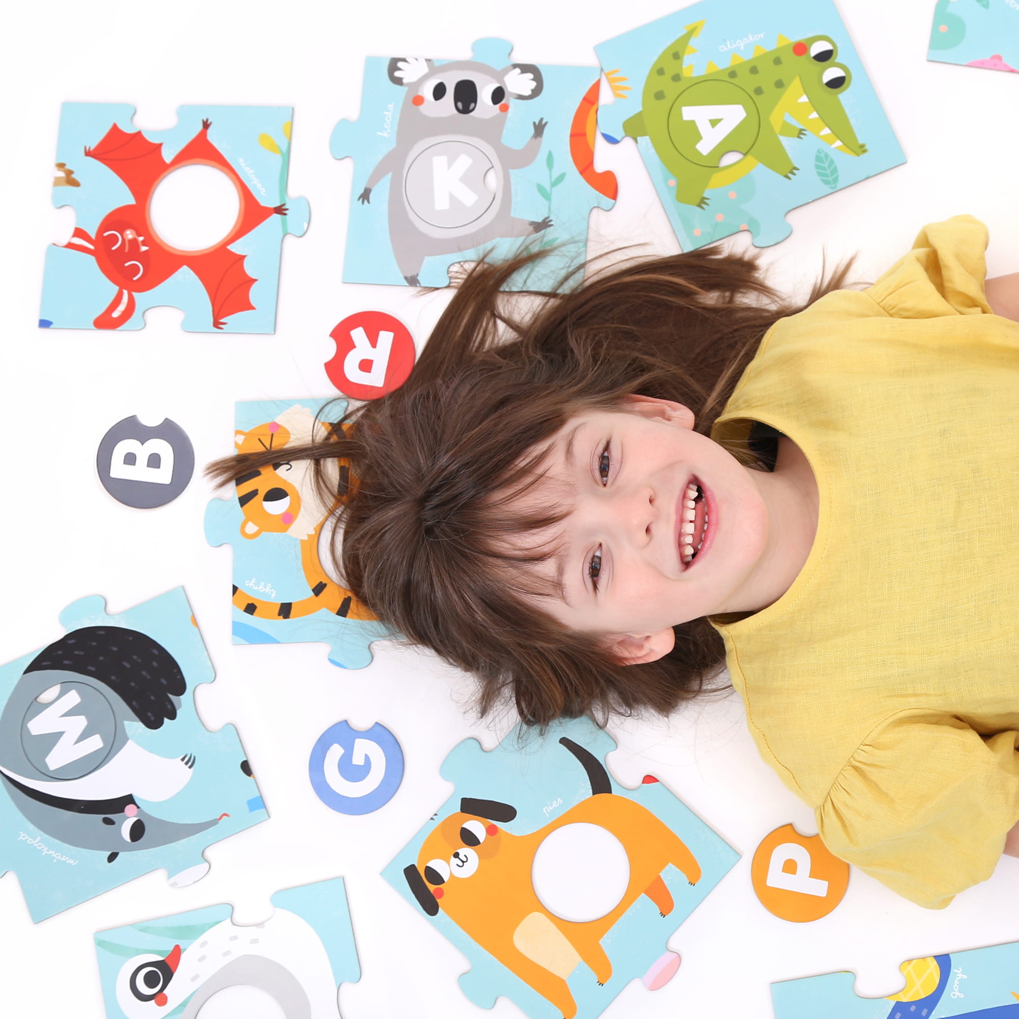 Czuczu Puzzle z Dziurką Alfabet Edukacyjne 3+