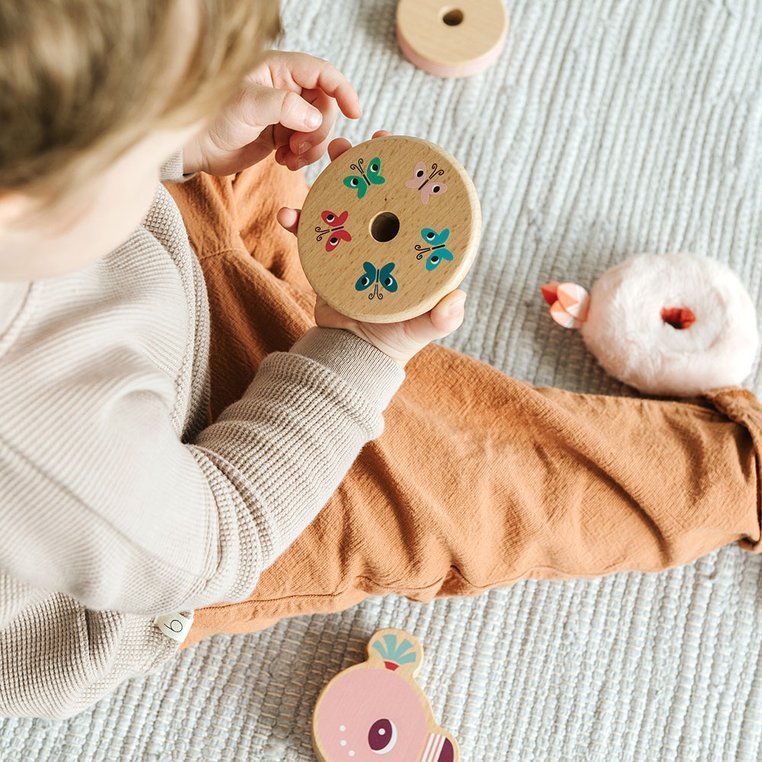 Lilliputiens Układanka Piramida Flaming Anaïs 12m+