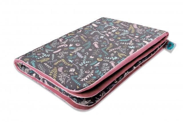 Kocyk Pink no more Botanic Wrzosowy Welur 80x100cm 0+