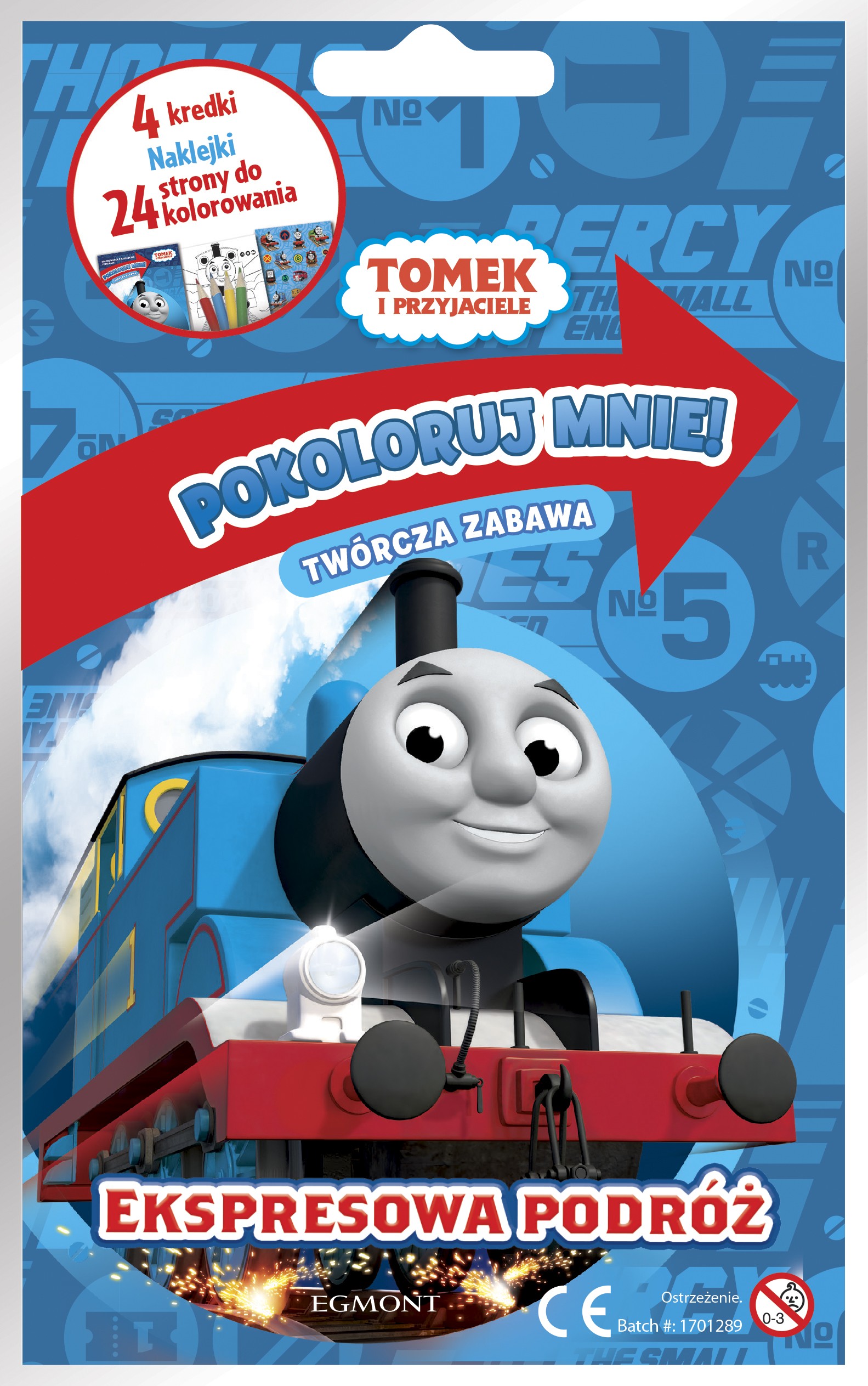 Tomek i Przyjaciele Ekspresowa Podróż Pokoloruj Mnie