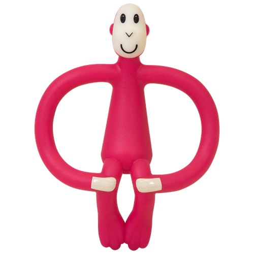Matchstick Monkey Gryzak Masujący ze Szczoteczką Czerwony 0+