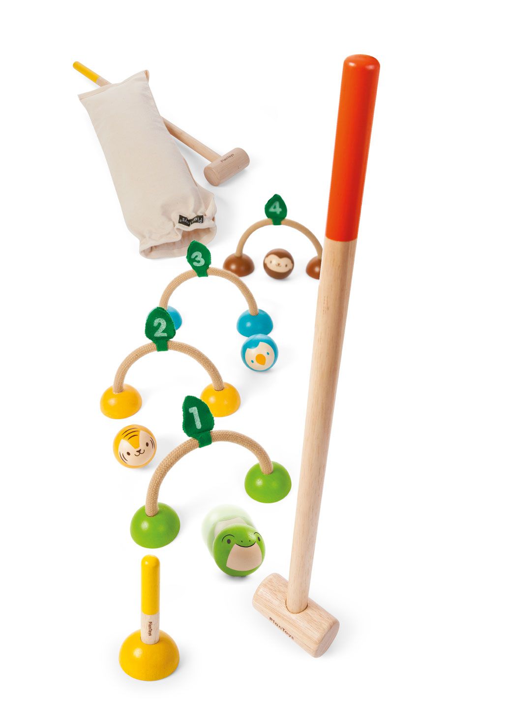 Plan Toys Drewniany Krykiet Zestaw 6+ | 3+