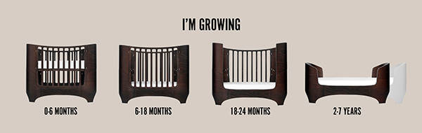 Leander Łóżeczko Classic Junior brązowe 0-7 lat