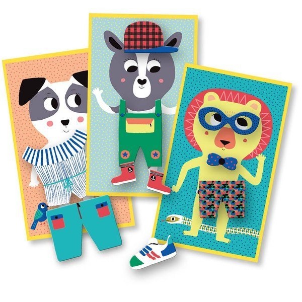 Auzou Magnesy Ubieranie Zwierząt 3+ 40el