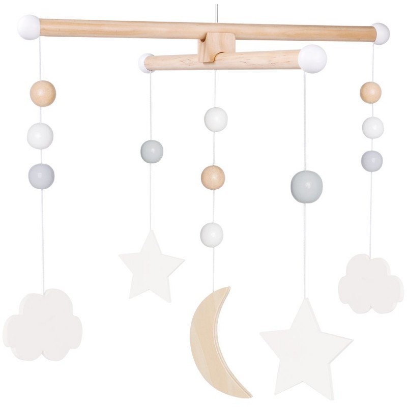 JaBaDaBaDo Mobile Drewniany Chmurka 0+