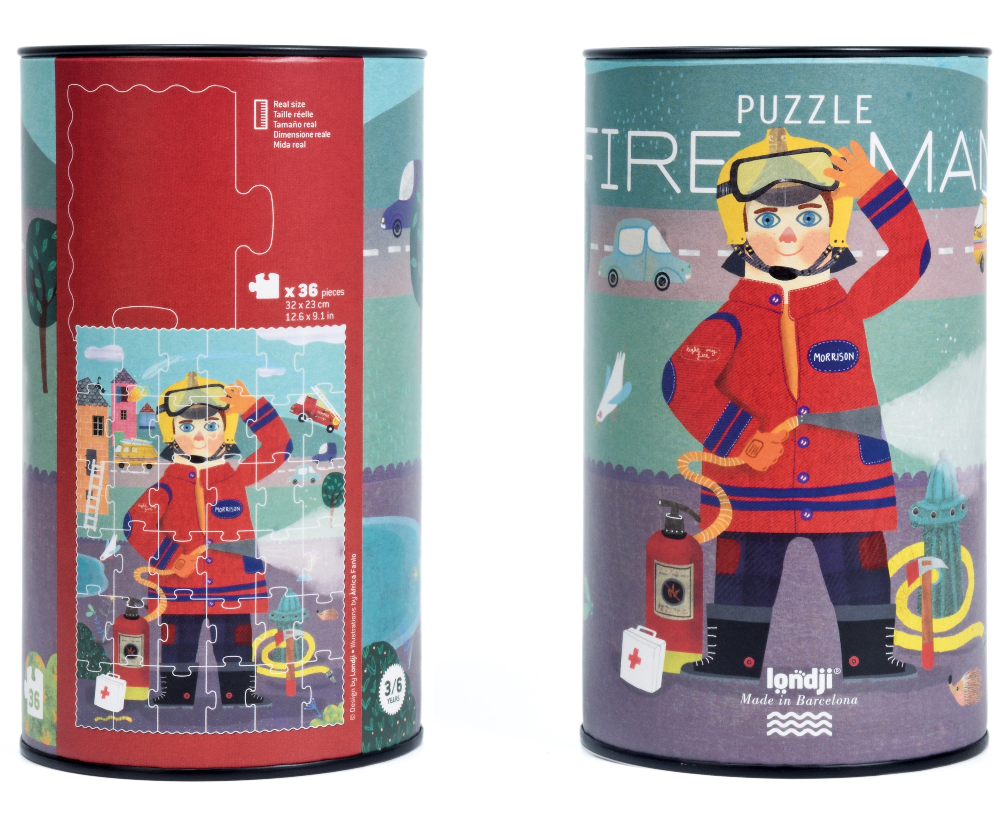 Londji Puzzle Strażak 100el. 5+ | Fabryka Wafelków