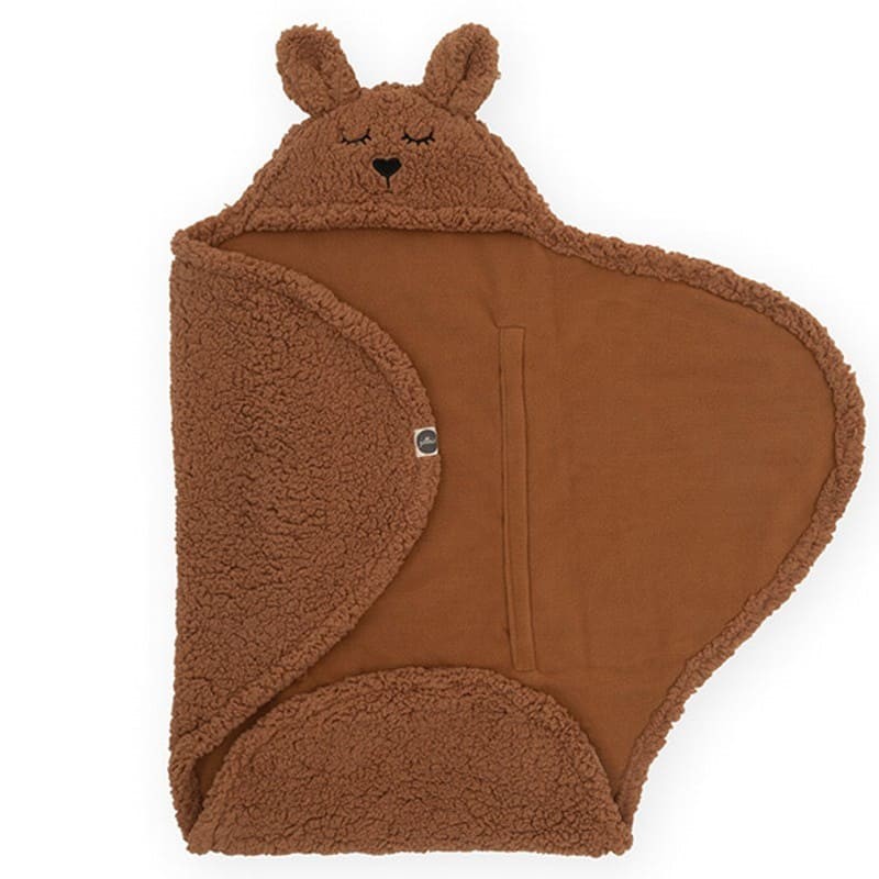 Jollein, Śpiworek otulacz do fotelika i wózka Bunny CARAMEL