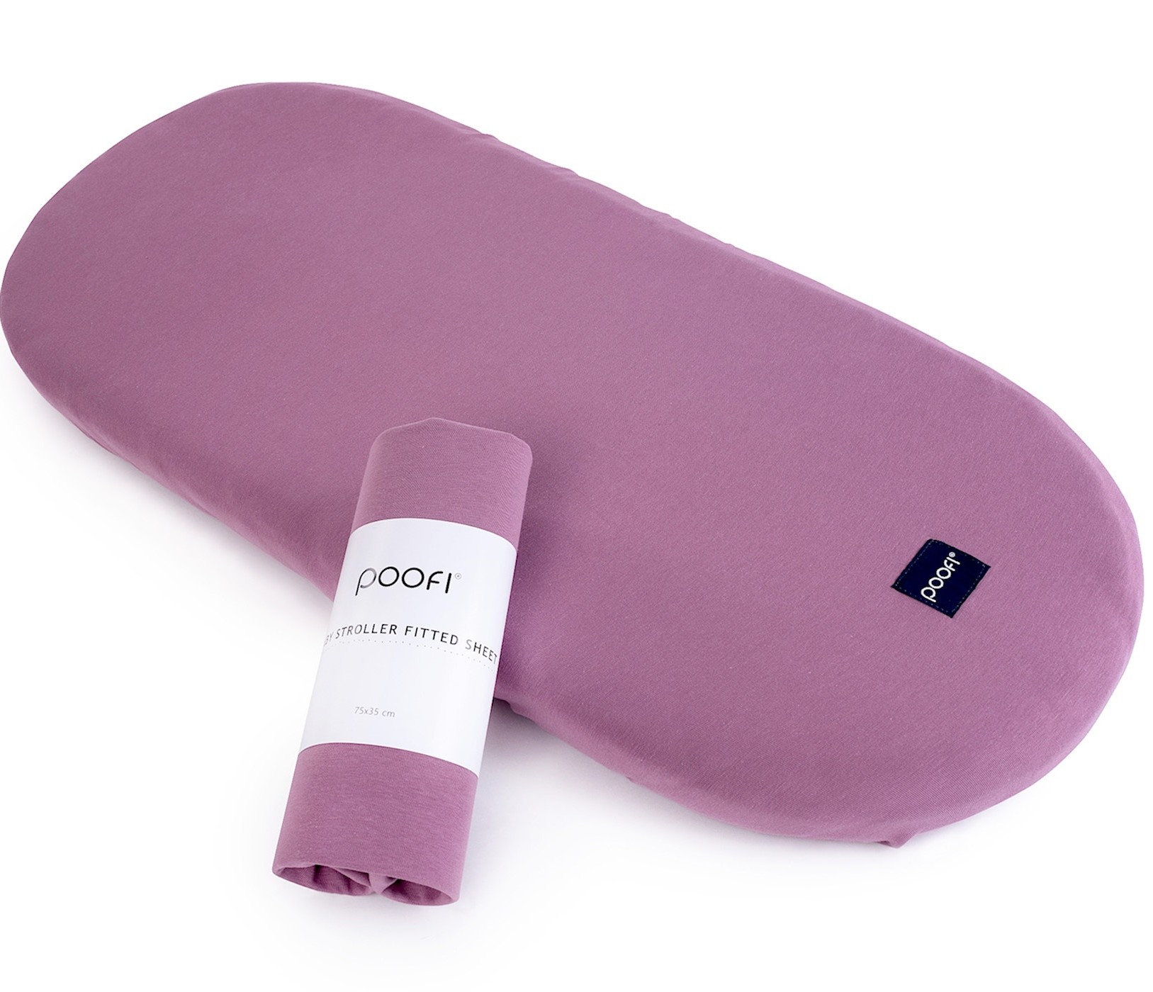 Poofi Prześcieradło do gondoli Organic - fiołek 0+