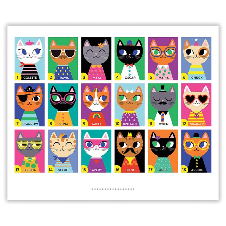 Mudpuppy Gra Zgadnij kto to Koty i psy 18 portretów