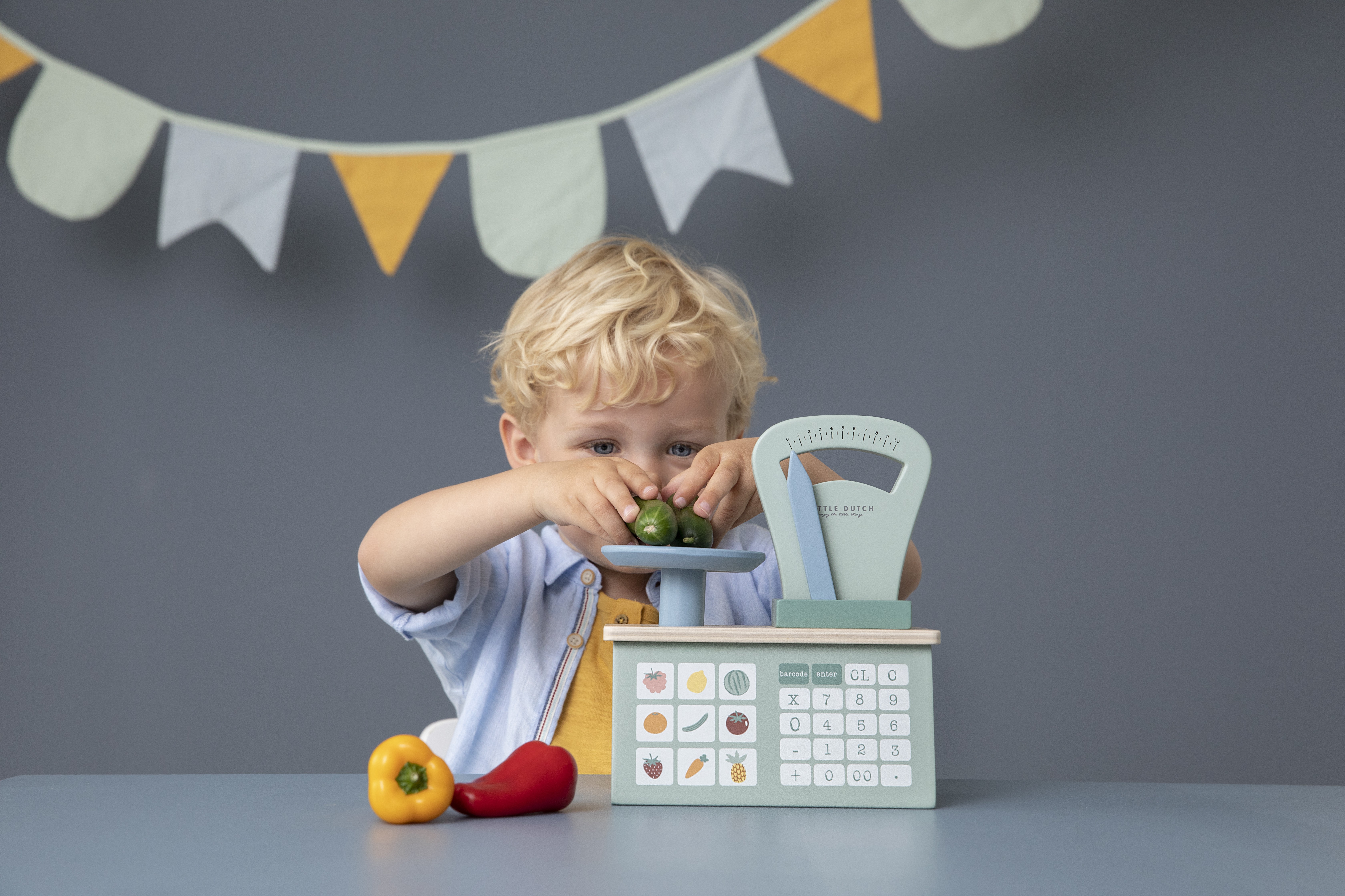 Little Dutch Drewniana waga edukacyjna 3+