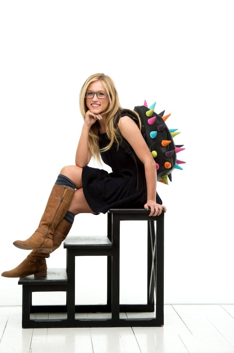 MadPax Plecak czarny dla dzieci i młodzieży 46cm