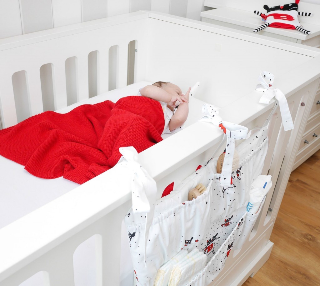 Lullalove Organizer na łóżeczko MRB - Praktyczny | Niemowlęcy