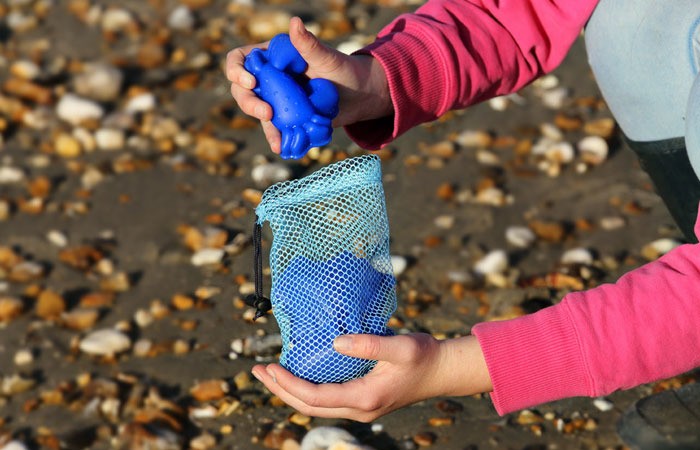 Scrunch Silikonowe Foremki do piasku 4 szt. Błękitne 1+